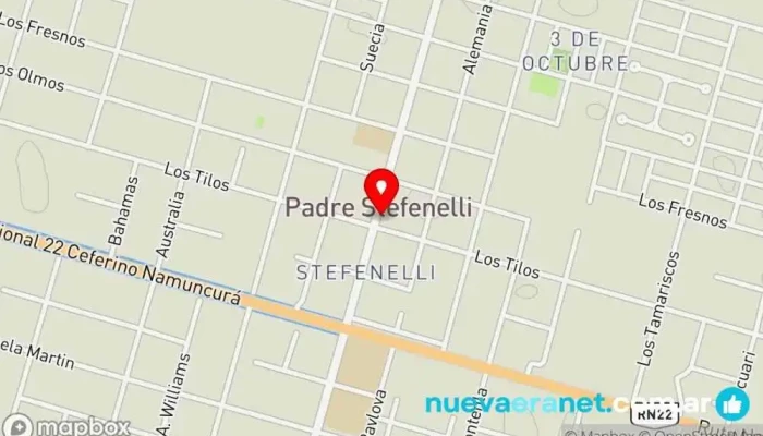 mapa de Panadería La Unión Panadería en Padre Stefenelli