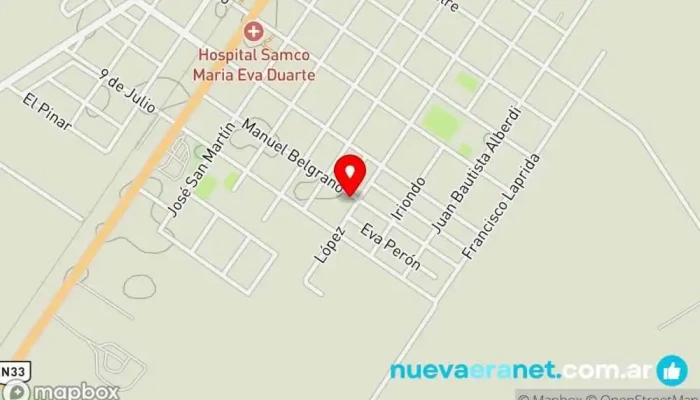 mapa de Panaderia La Vesco Panadería en Chabas