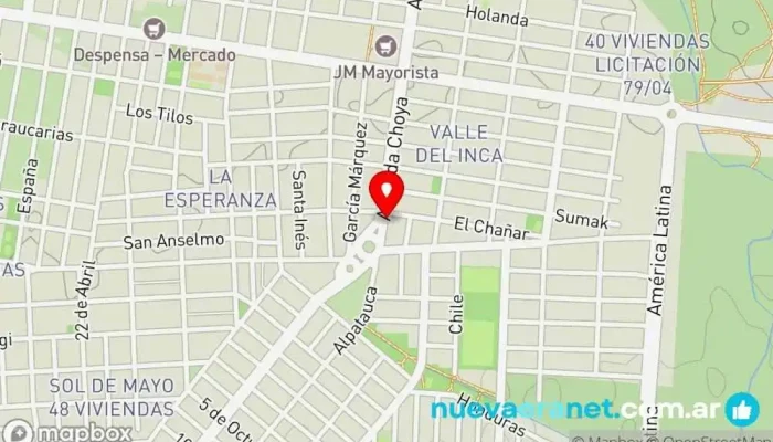 mapa de Panaderia La Victoria Panadería en San Fernando del Valle de Catamarca