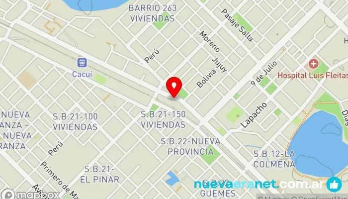 mapa de Panadería La Victoria Panadería en Fontana
