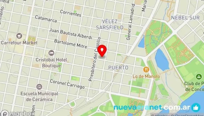 mapa de Panaderia La Yuca Panadería en Concordia