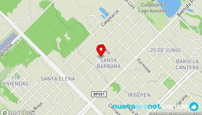 mapa de Panaderia Las 3 S Su Panaderia Amiga Panadería en Apóstoles
