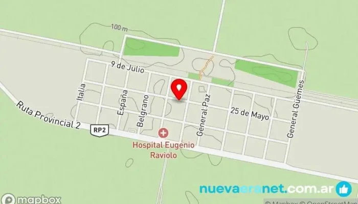 mapa de Panadería Las Colonias Panadería, Supermercado en AAJ