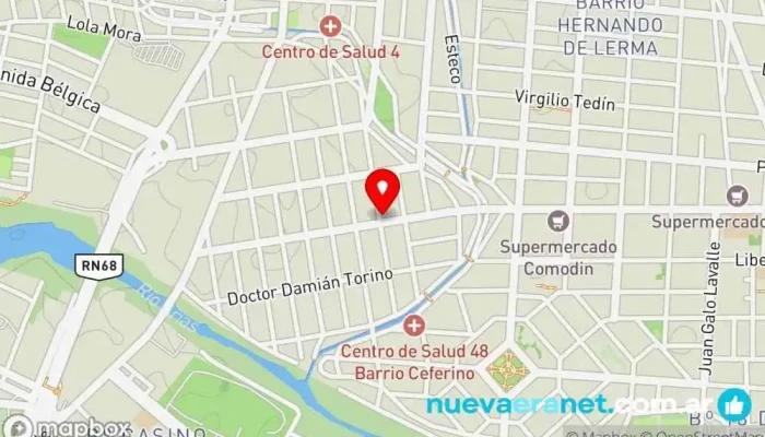 mapa de Panadería Las Delicias II Panadería, Pastelería en Salta