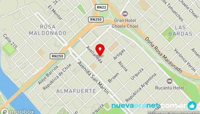 mapa de Panadería Las Delicias Panadería en Choele-choel