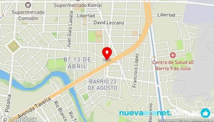 mapa de Panadería Las Delicías Panadería en Salta