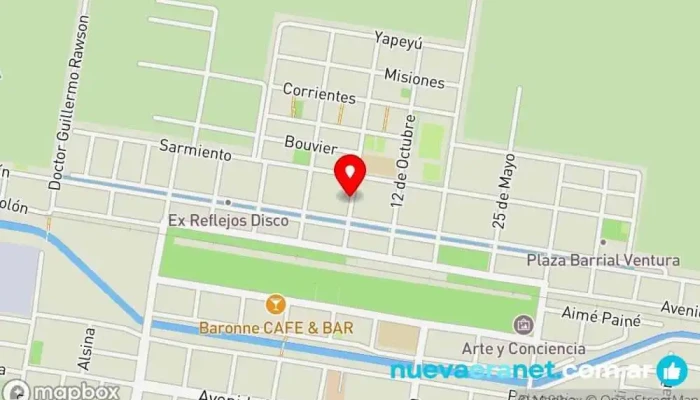 mapa de Panaderia Las Delicias Panadería en Ingeniero Luis A. Huergo