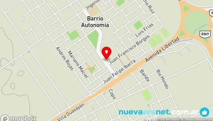 mapa de Panaderia Las Marias Panadería en Santiago del Estero