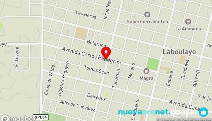 mapa de Panaderia Las Marias Panadería en Laboulaye
