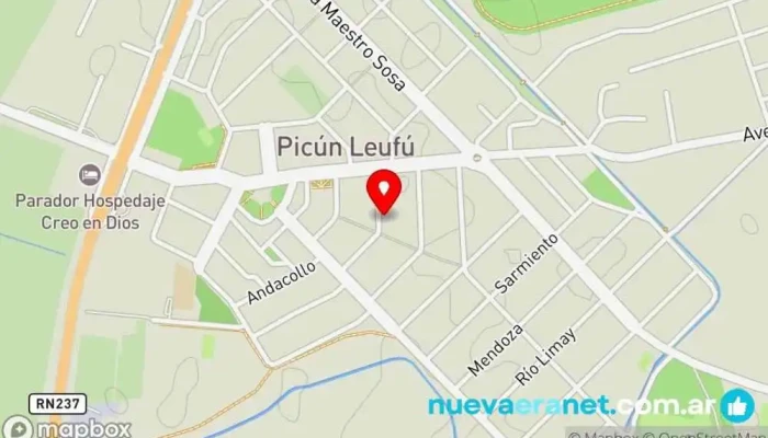 mapa de Panaderia Las Moras Panadería en Picún Leufú