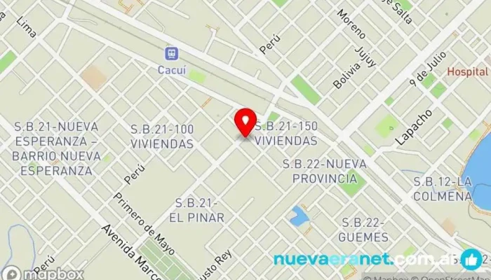 mapa de Panadería Las Palmeras Panadería en Fontana