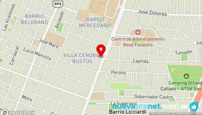 mapa de Panaderia Las Quilpa Panadería en Rawson