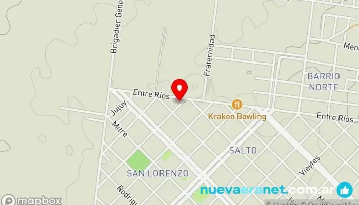 mapa de Panaderia Lemar Panadería en Crespo