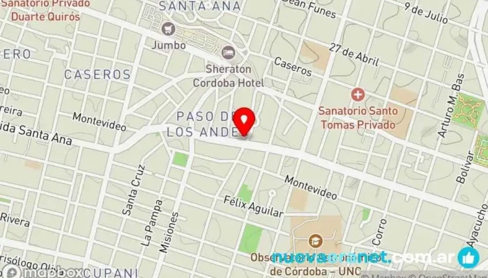 mapa de Panadería Levure Panadería en Córdoba