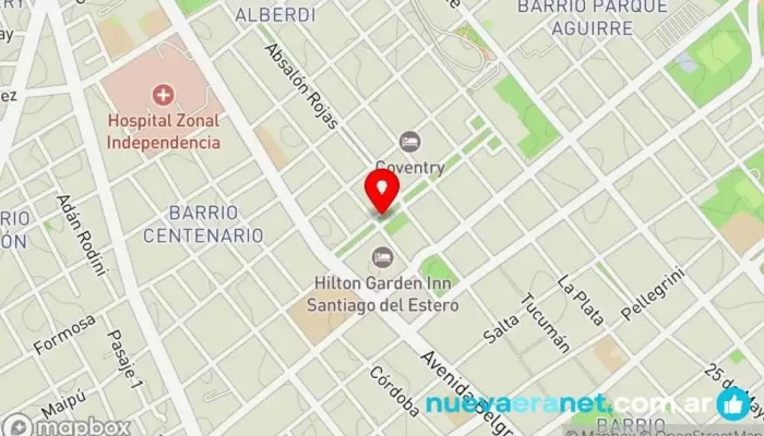 mapa de Panaderia Lo de Carola Panadería en Santiago del Estero