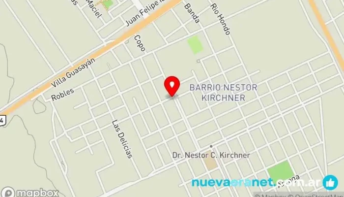mapa de Panaderia lo de Gringa Panadería en Santiago del Estero