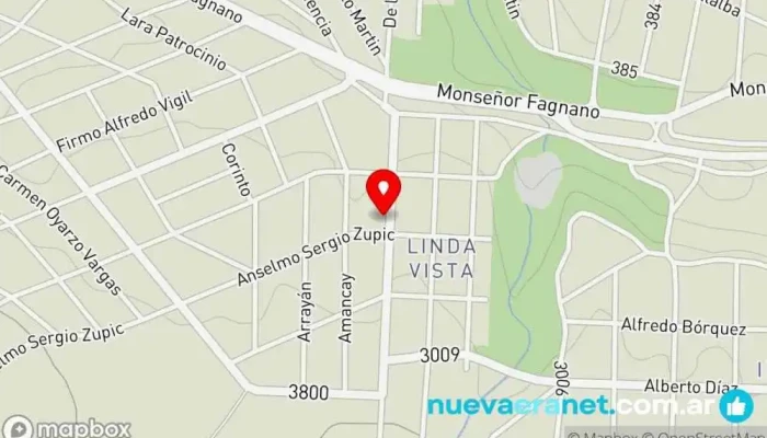 mapa de Panadería Lo del Pana Panadería en El Calafate