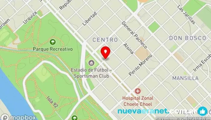 mapa de Panadería López Panadería en Choele-choel