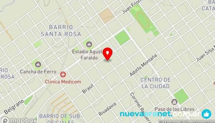 mapa de Panadería Lopez Panadería en Paso de los Libres
