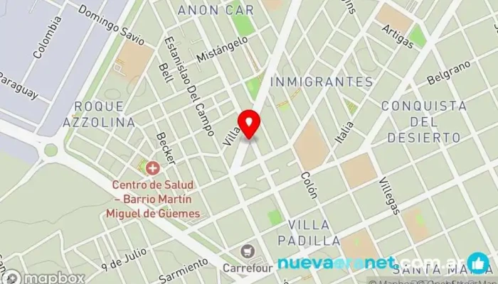 mapa de Panaderia Lorenzo Panadería en Puerto Madryn