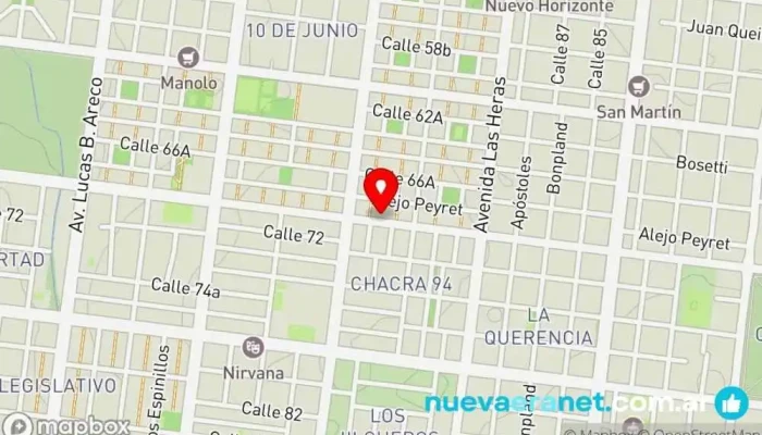 mapa de Panadería Los Abuelos Confitería Panadería en Posadas