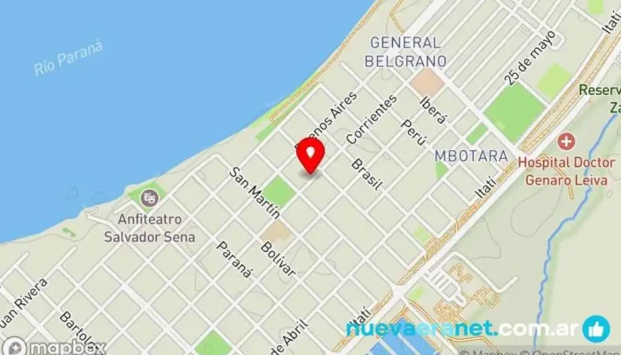 mapa de Panadería Los Amigos Panadería en Ituzaingó