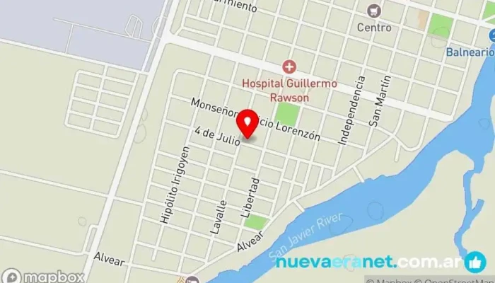 mapa de Panadería ''Los Chulitos