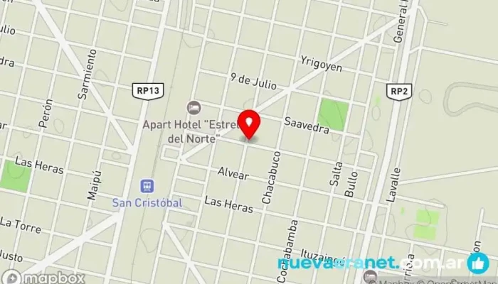 mapa de Panadería Los dos Angelitos Panadería en San Cristobal