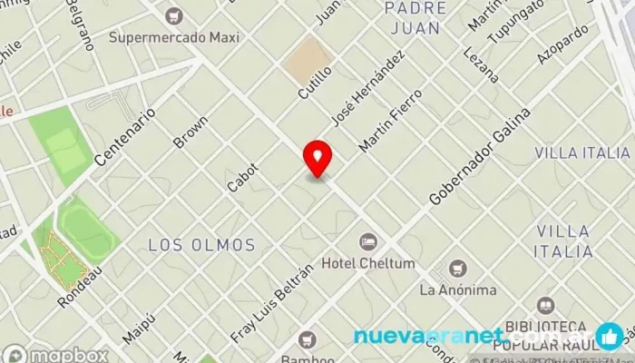 mapa de Panaderia Los Olmos Panadería en Trelew