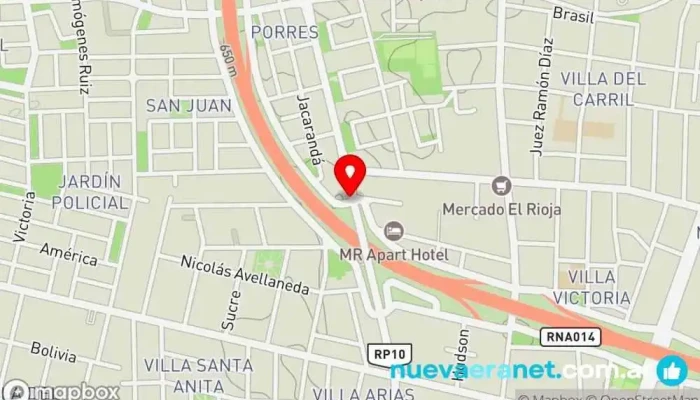 mapa de Panaderia Los Panchitos Panadería en Rivadavia