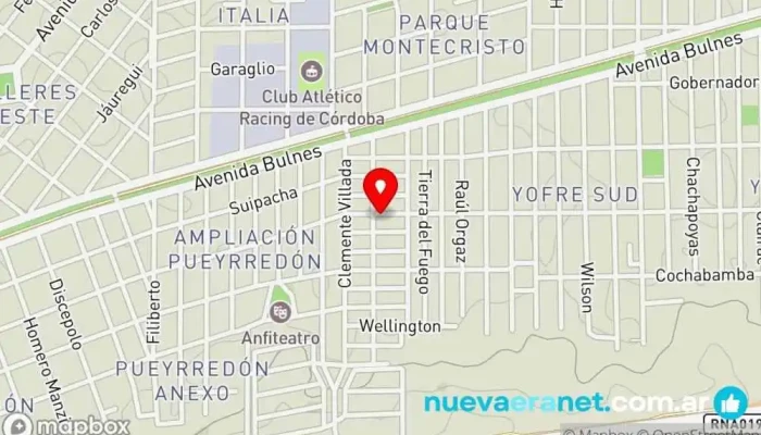 mapa de Panaderia LOS PINOS Panadería en Córdoba