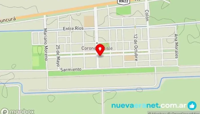 mapa de panaderia los vascos Panadería en Coronel Belisle