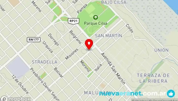 mapa de PANADERIA Lourdes Panadería en Villa Constitución