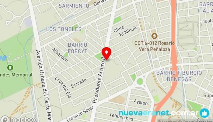 mapa de Panadería Lourdes Panadería en Godoy Cruz