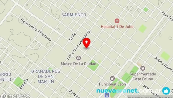 mapa de Panaderia Luisito Panadería en Las Breñas