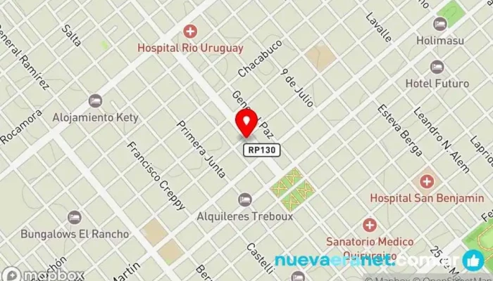 mapa de panaderia lujan Panadería en Colón