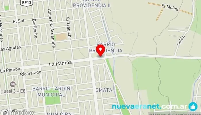 mapa de Panadería lujan Panadería en Las Heras