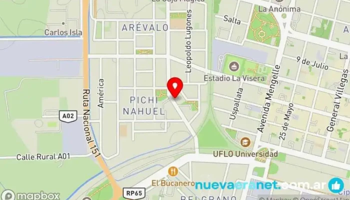 mapa de PANADERIA LUNA ARTESANAL Panadería en Cipolletti