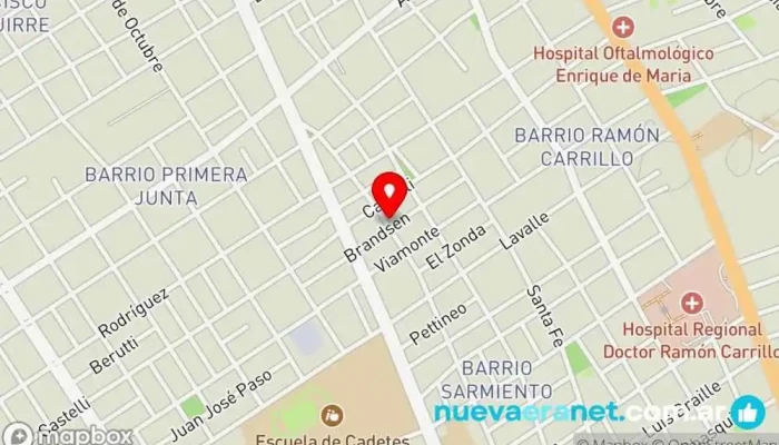mapa de Panaderia m y m Panadería en Santiago del Estero