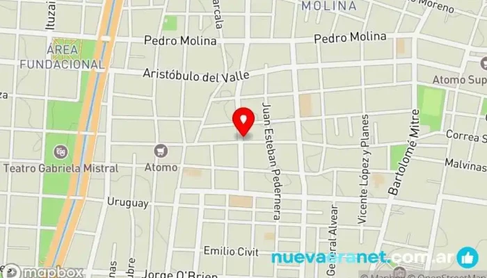 mapa de Panadería MADRY Panadería en San José