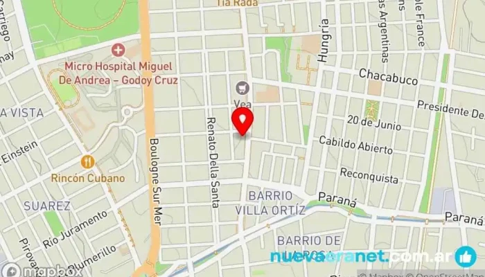 mapa de Panadería Maluf Panadería en Godoy Cruz