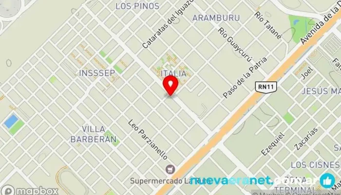 mapa de Panadería Malvinas Panadería en Resistencia