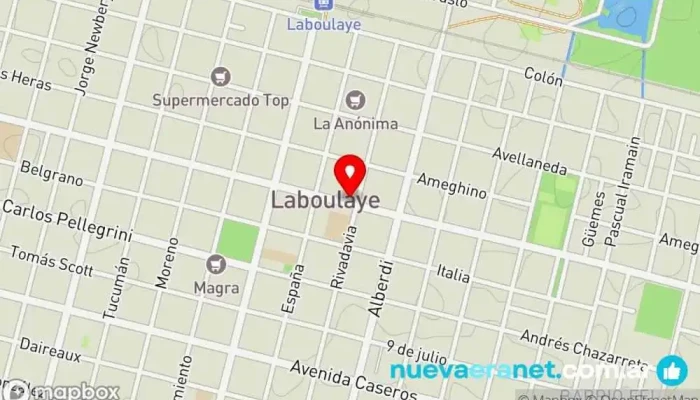 mapa de Panaderia Maná II Panadería en Laboulaye