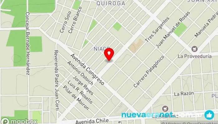 mapa de Panadería MANA Panadería en Comodoro Rivadavia