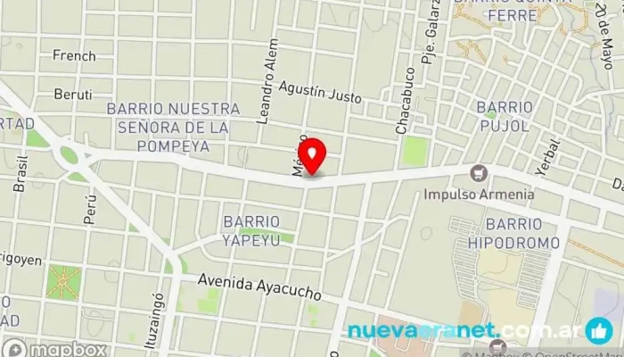 mapa de Panaderia Mana Panadería en Corrientes