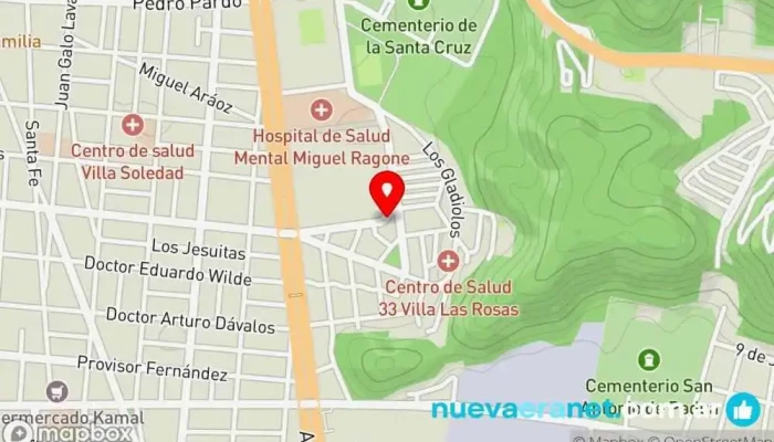 mapa de Panaderia Maná Panadería en Salta