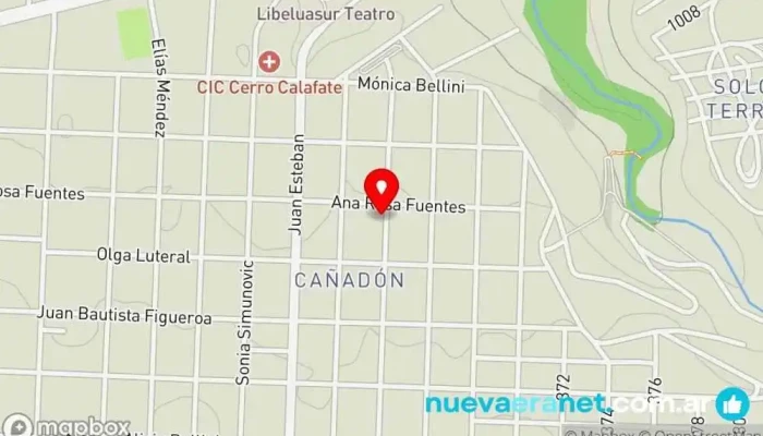 mapa de Panadería Mana Panadería en El Calafate