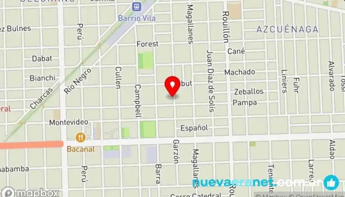 mapa de Panadería Mansilla Panadería en Rosario