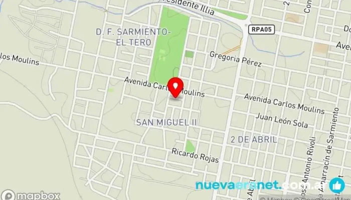 mapa de Panaderia Panadería en Concordia