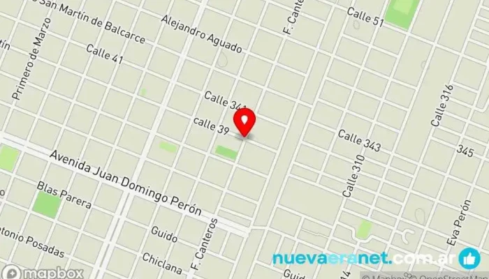 mapa de Panaderia Tienda de alimentación en Sáenz Peña